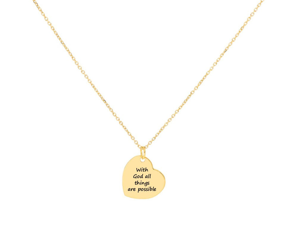 "Inspired" by Gloria Heart Pendant