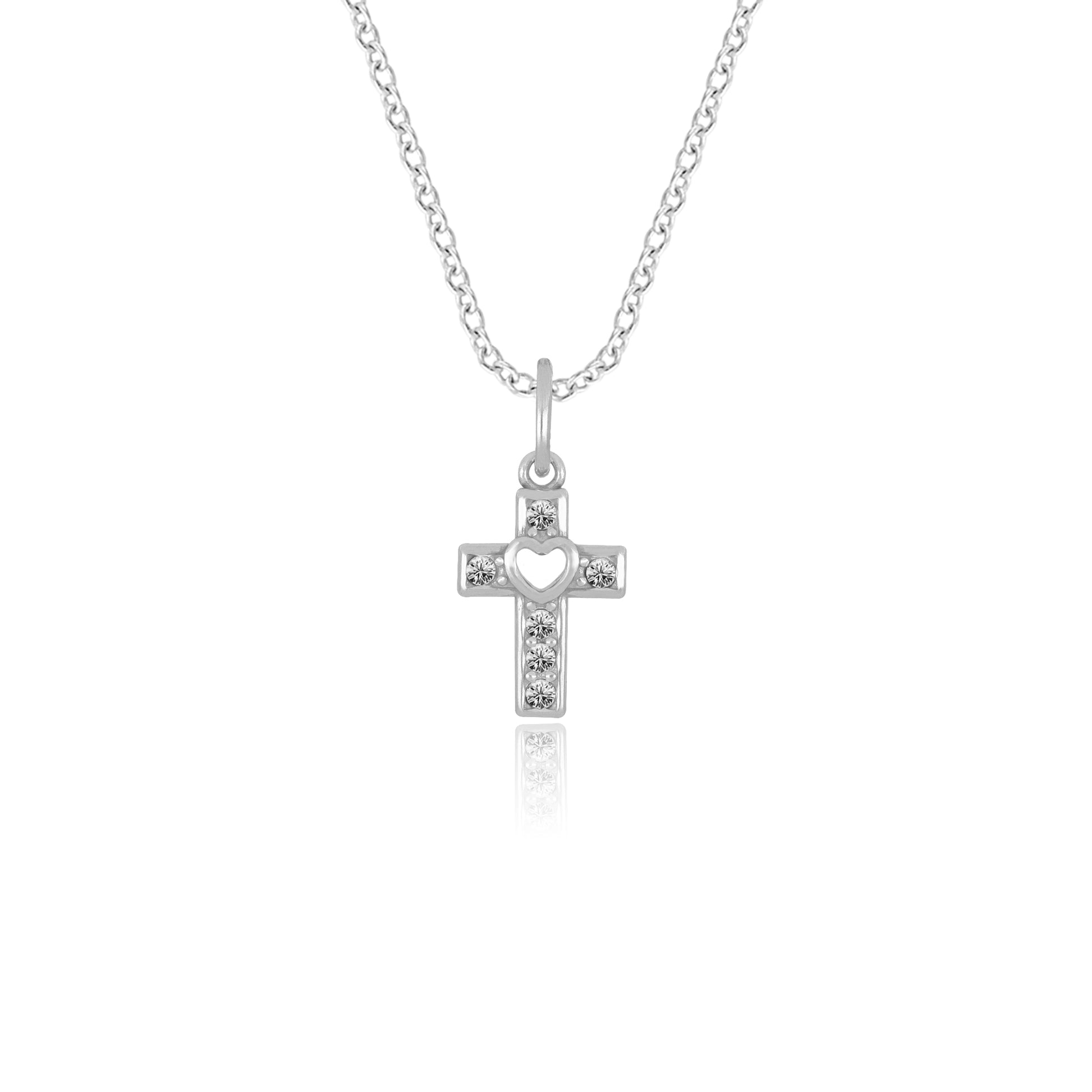 Crystal Cross Pendant | Petite - Gloria Jewels