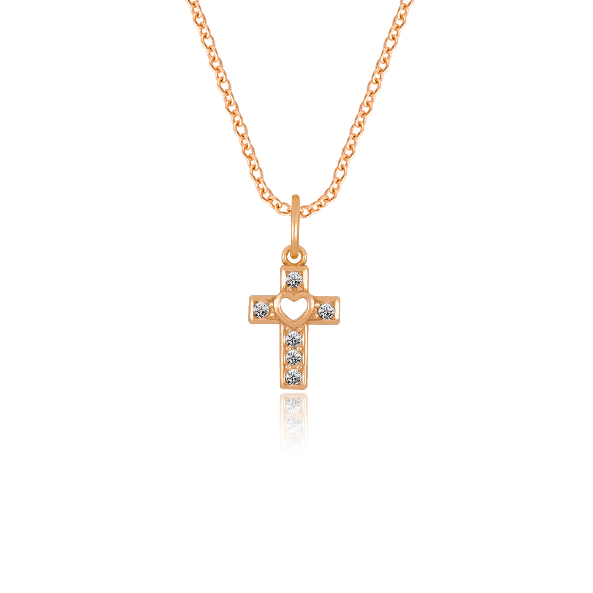 Crystal Cross Pendant | Petite - Gloria Jewels
