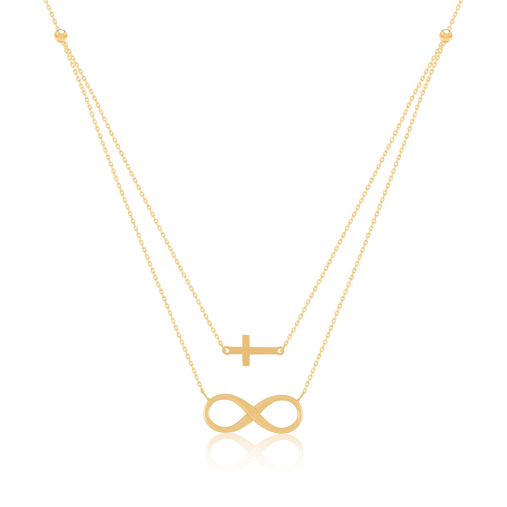 "The Eden" Infinity Cross Necklace