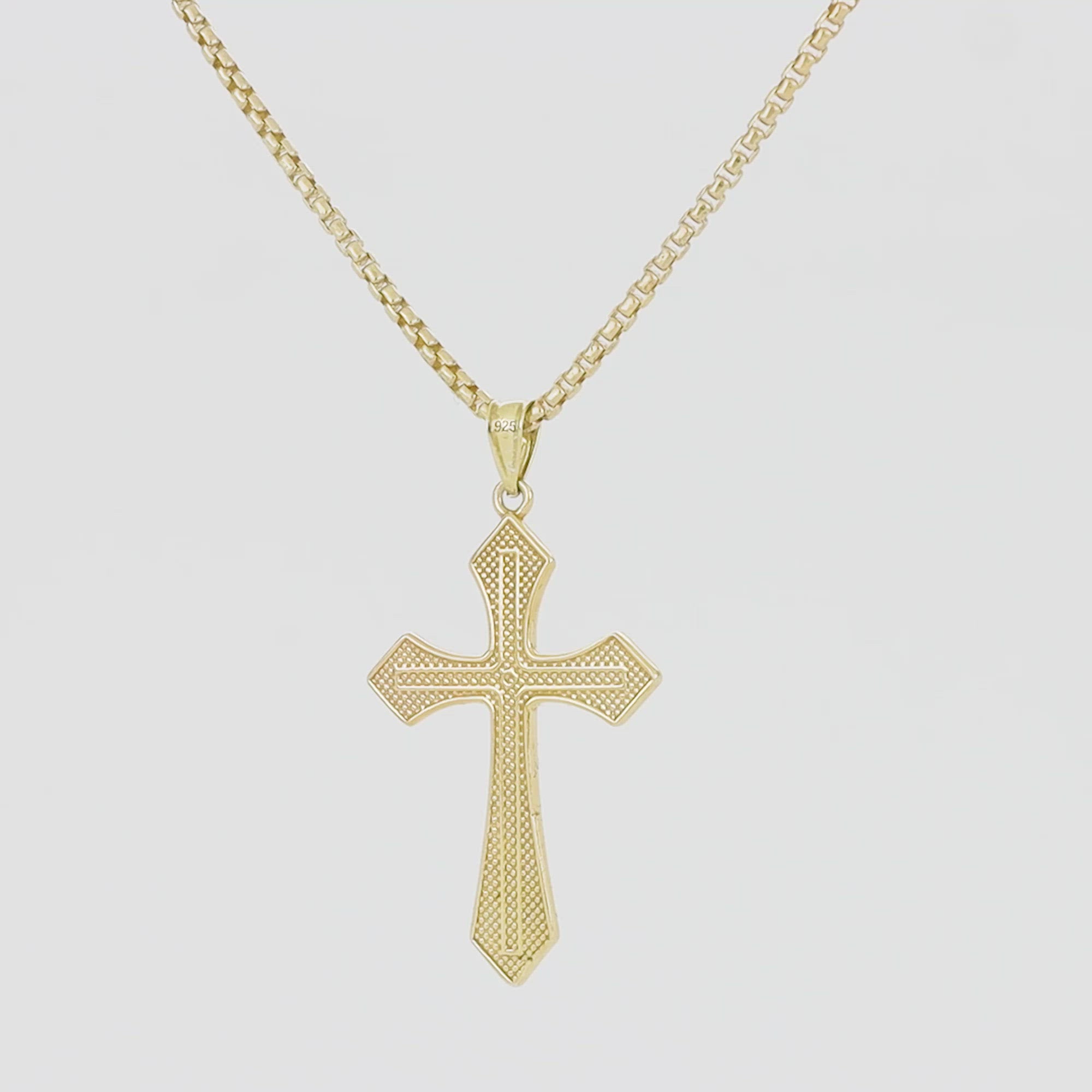 Cruz de vanguardia en esmalte negro