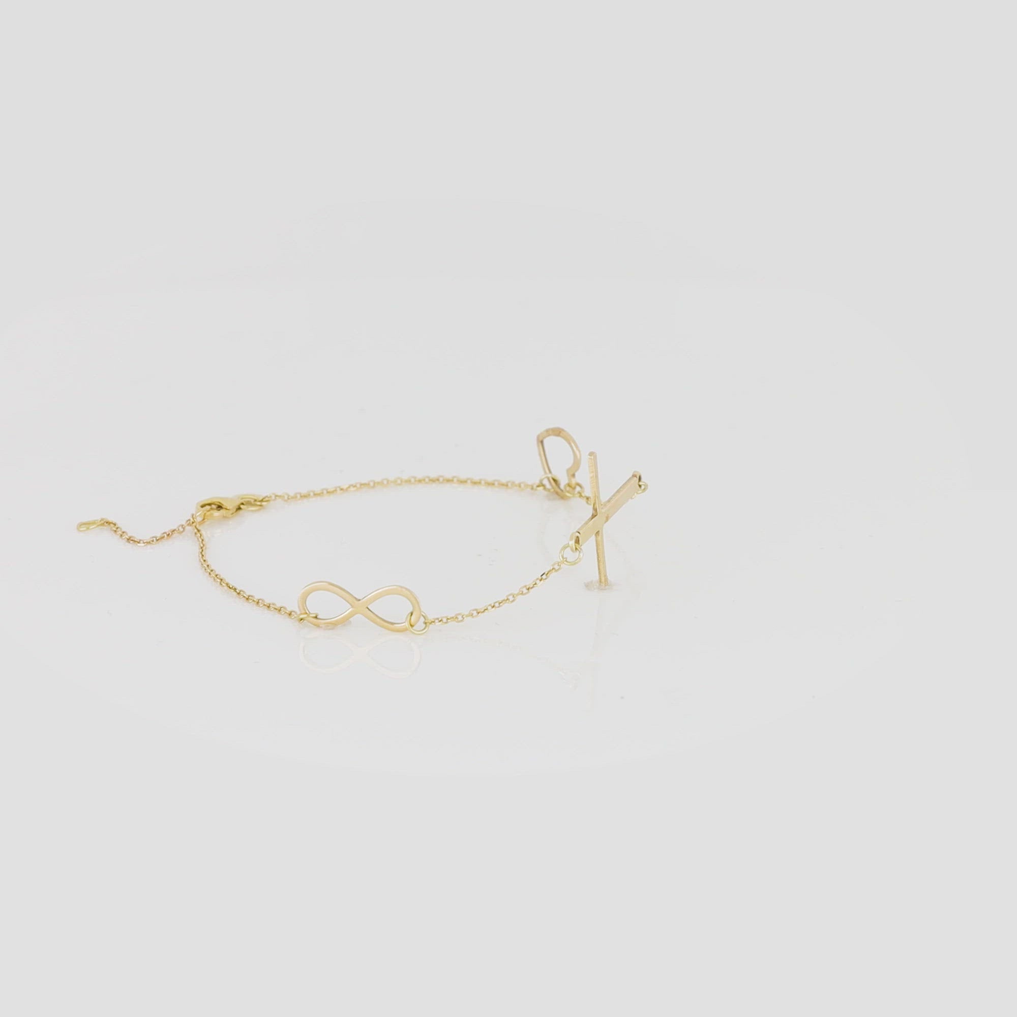 The Infinite Love Cross Bracelet