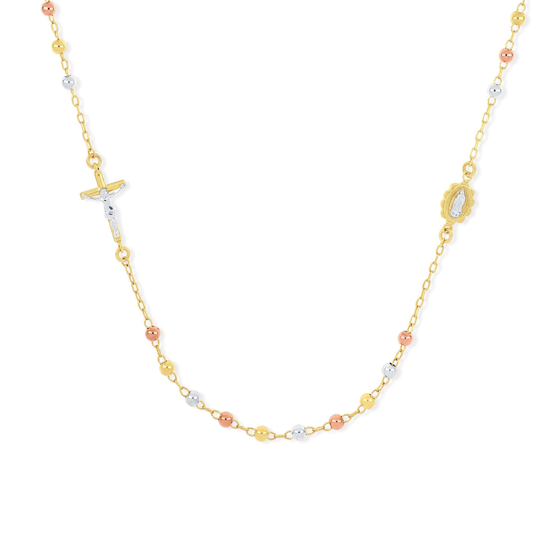 In-Line Faith Medallion Necklace - Gloria Jewels