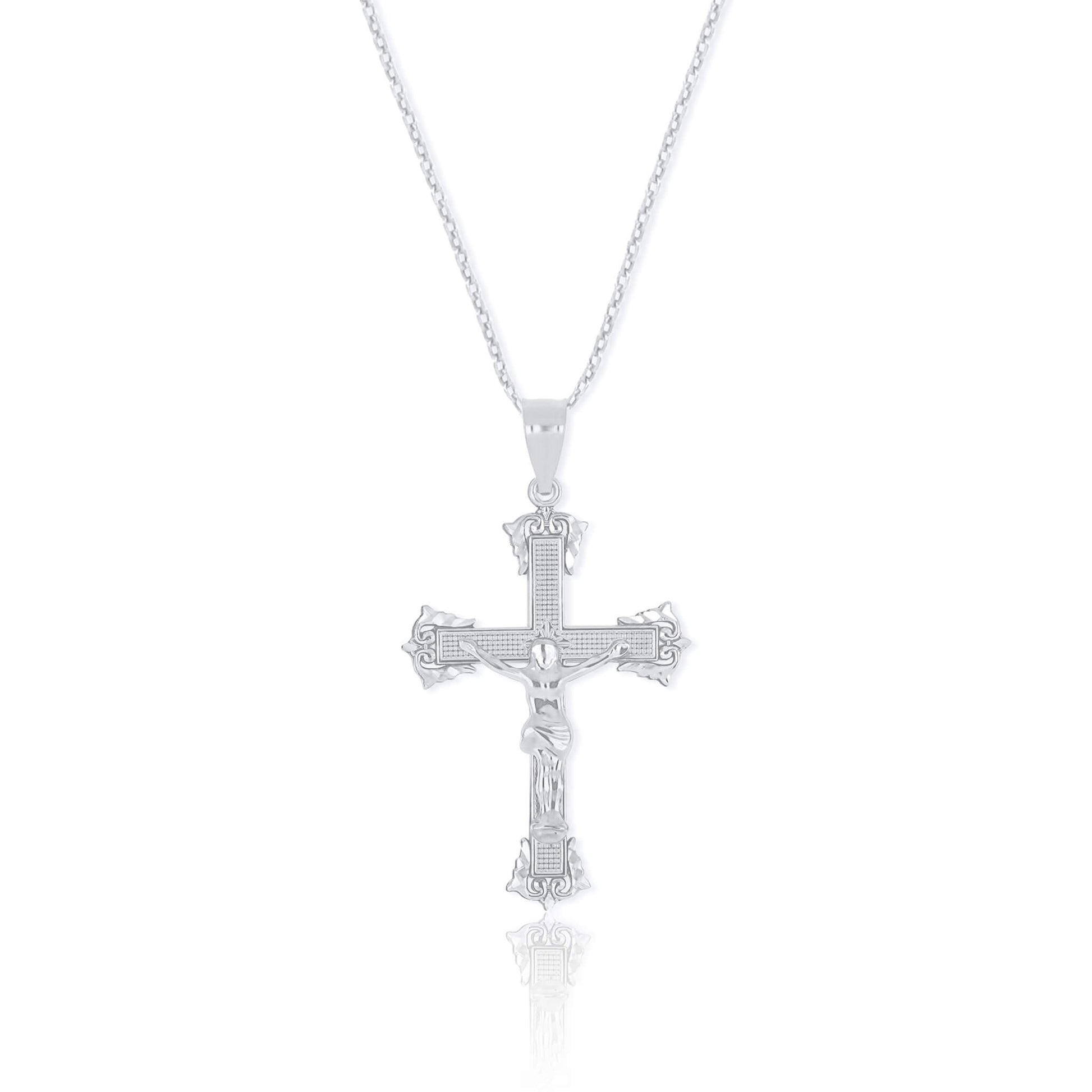 Crucifix Cross Necklace Pendant | Large - Gloria Jewels