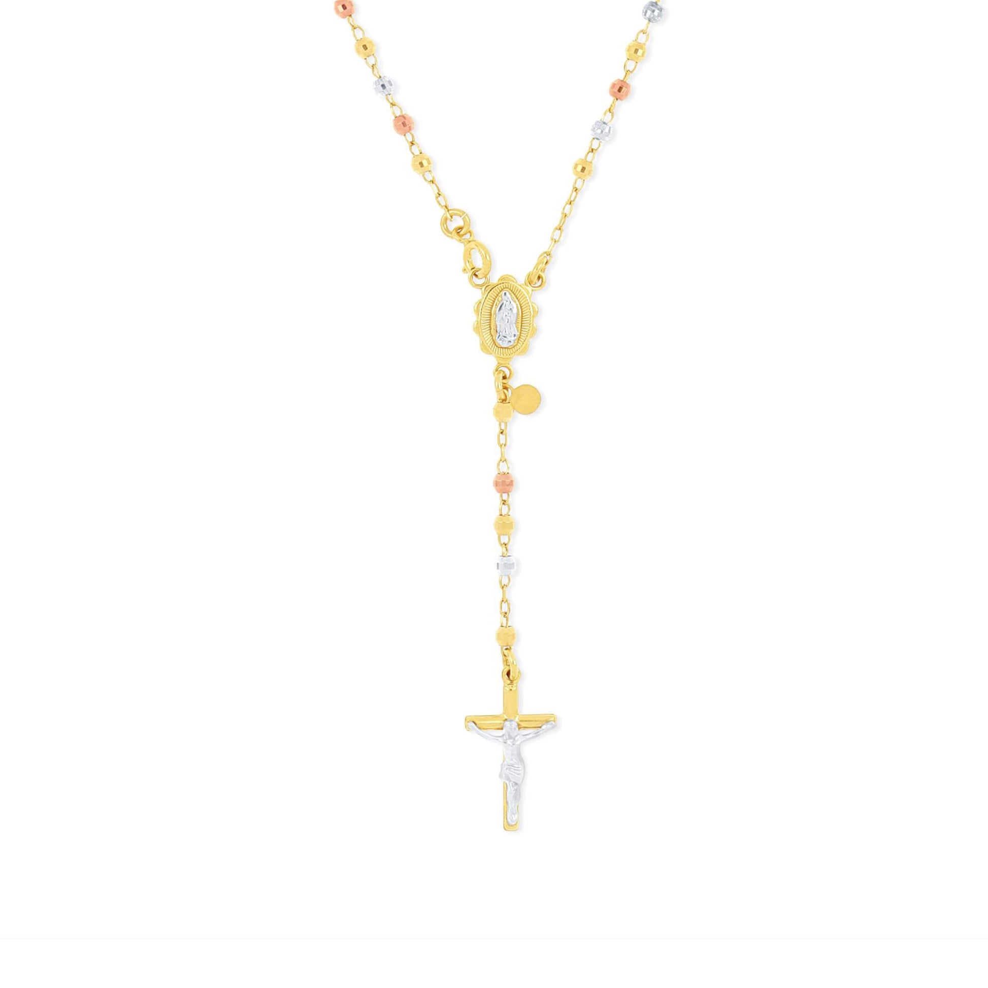 The Gloria | Signature Rosary Necklace 17" - Gloria Jewels