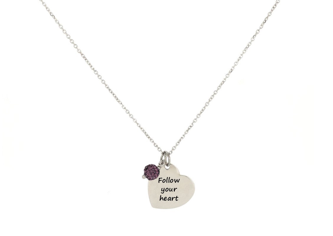 Colgante de corazón "Inspirado" por Gloria
