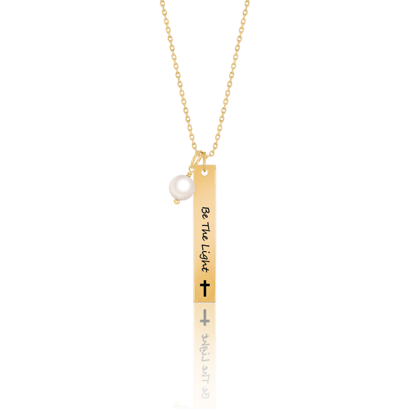 Inspired Bar Pendant "Be The Light"