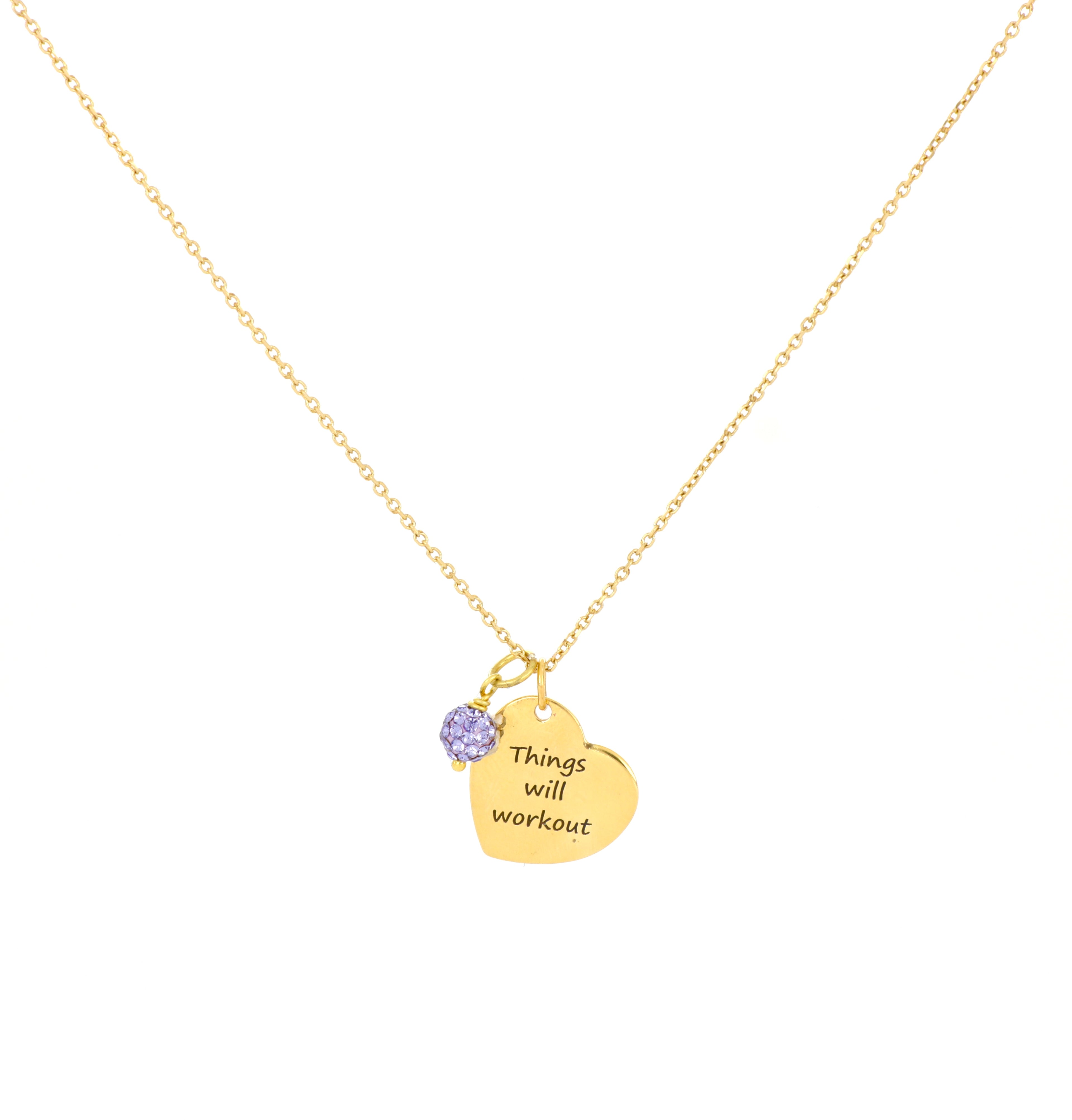 Colgante de corazón "Inspirado" por Gloria