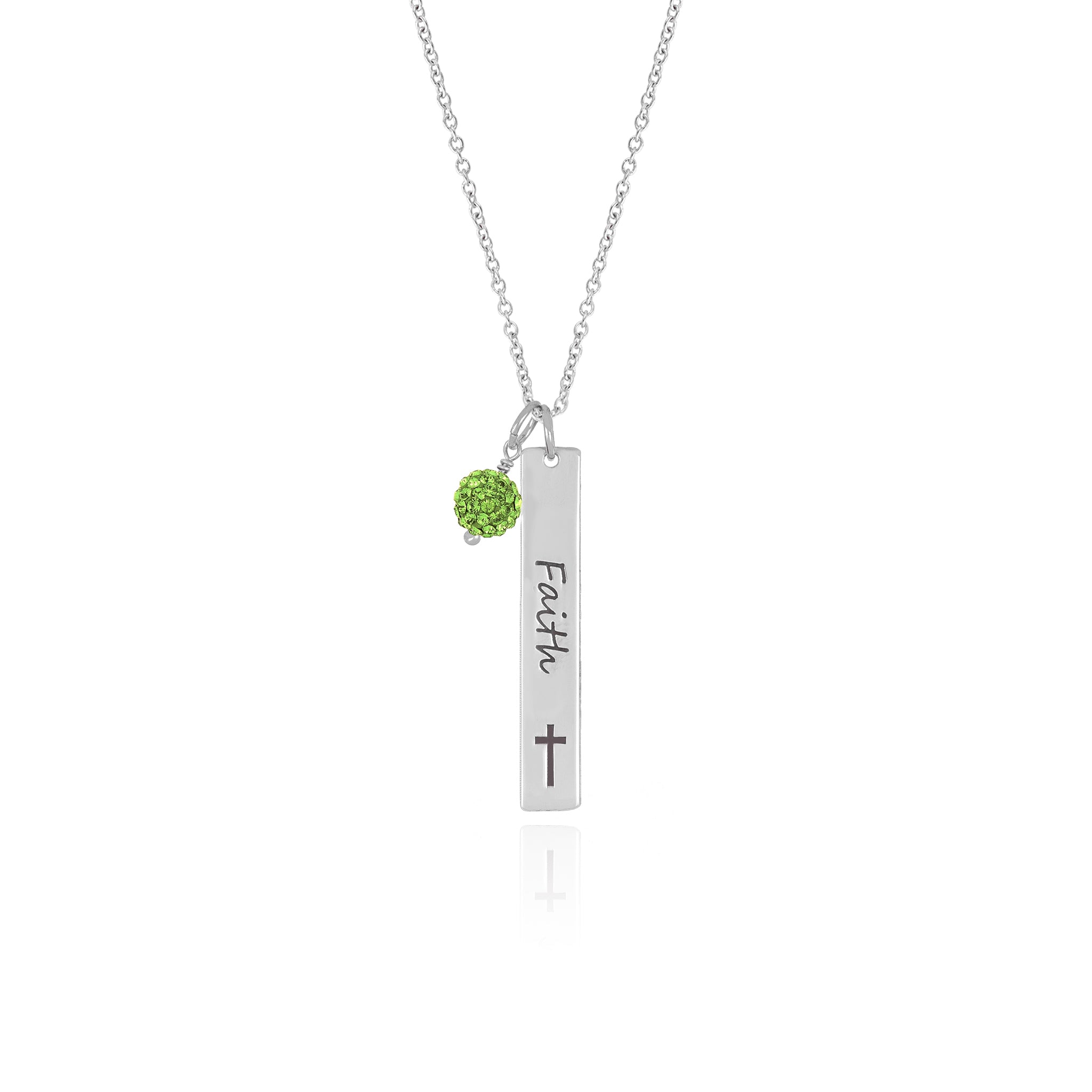 Inspired Bar Pendant "Faith"