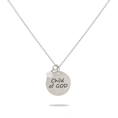 Inspired Circle Pendant "Child of God"