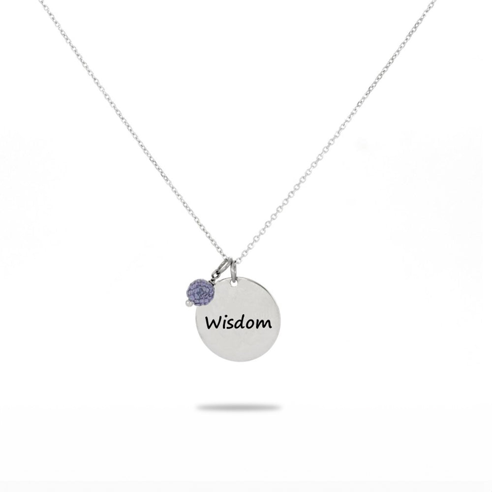 Inspired Circle Pendant "Wisdom"
