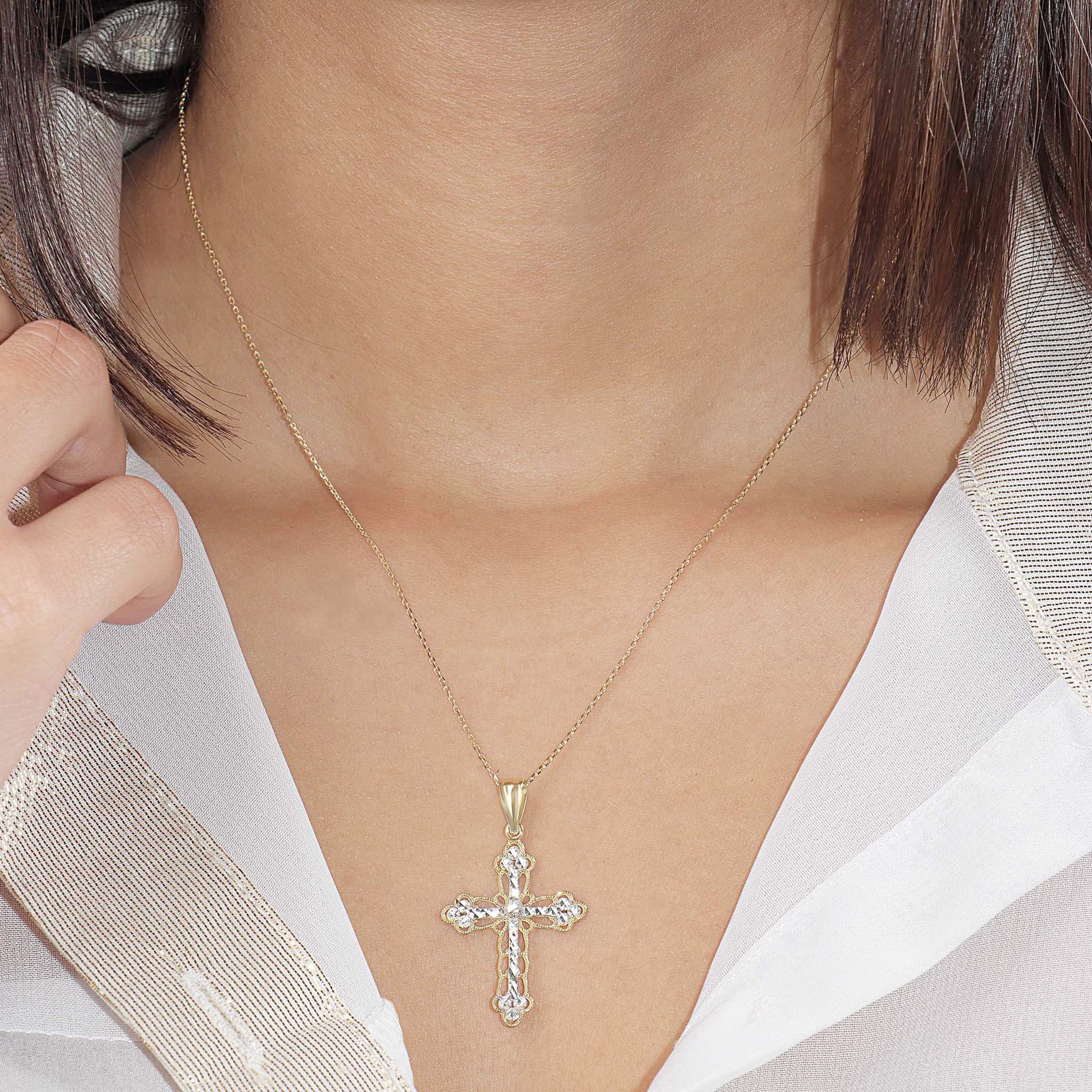 【U LAN】23FW★ [LAN ARCHIVE] 043 Caesar cross necklace All My Faith Silver | Necklace Set – MISS LOLA