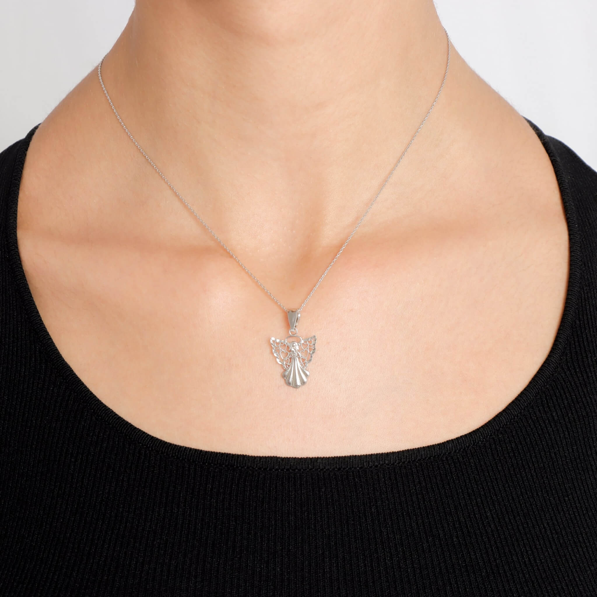 Christian Guardian Angel Necklace - Gloria Jewels