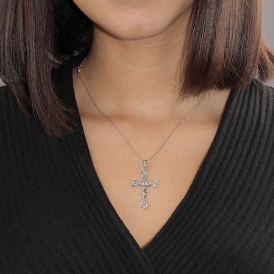 Crucifix Cross Necklace Pendant | Large - Gloria Jewels