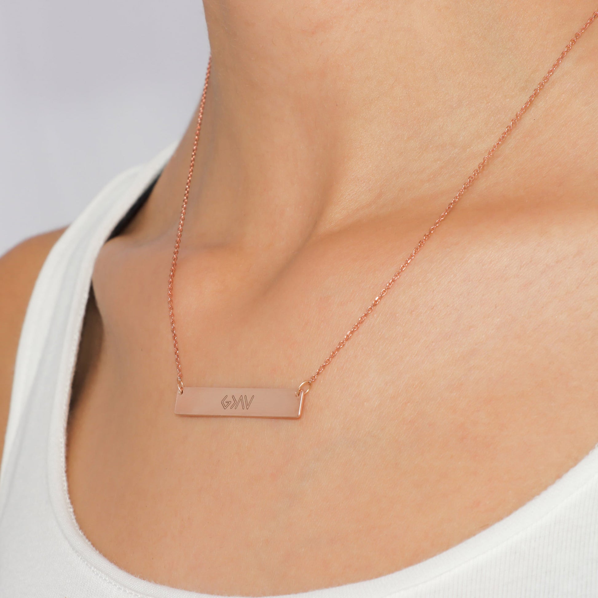 Engraved "God Is Greater Than The Highs And Lows" Pendant | Large - Gloria Jewels