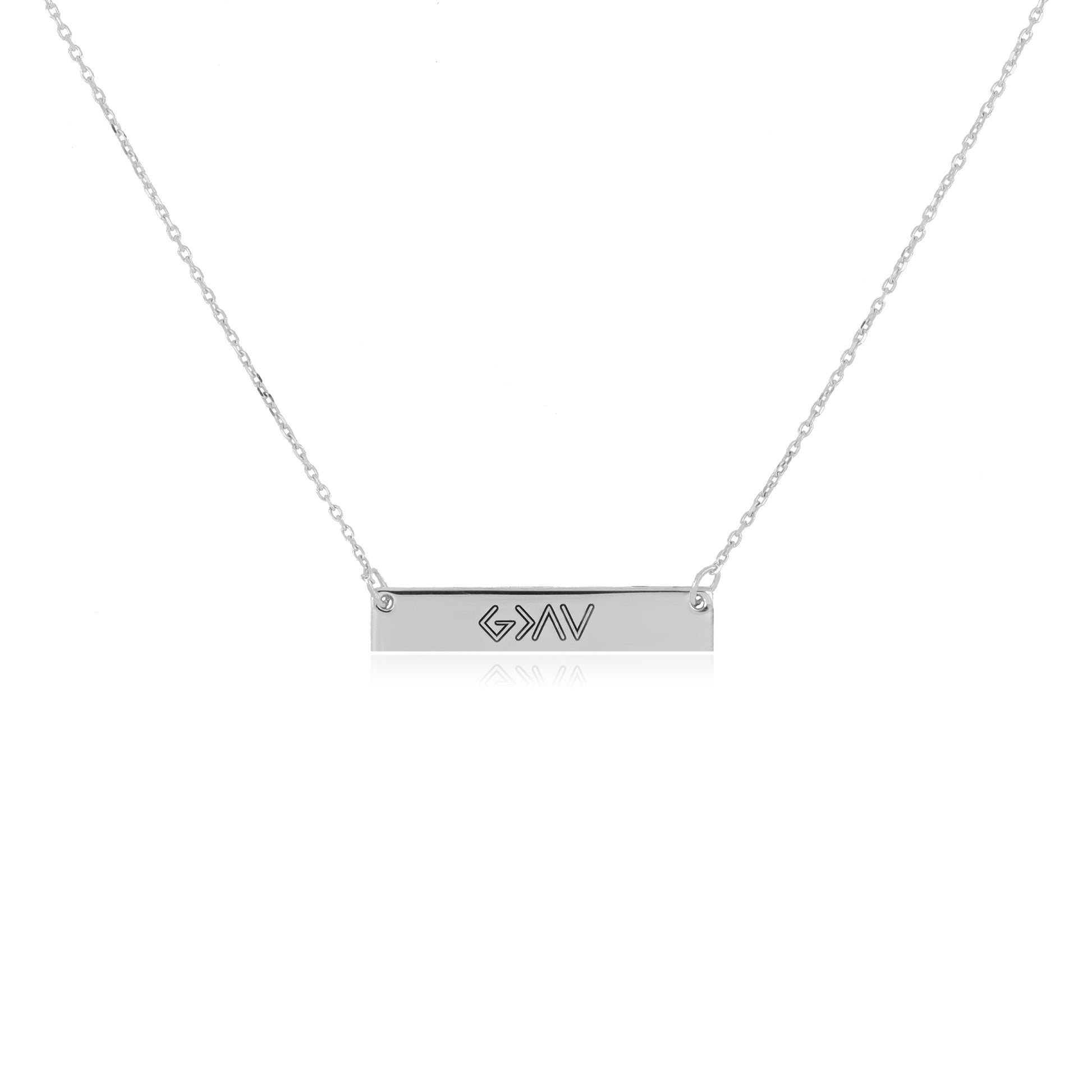 Engraved "God Is Greater Than The Highs And Lows" Pendant | Small - Gloria Jewels