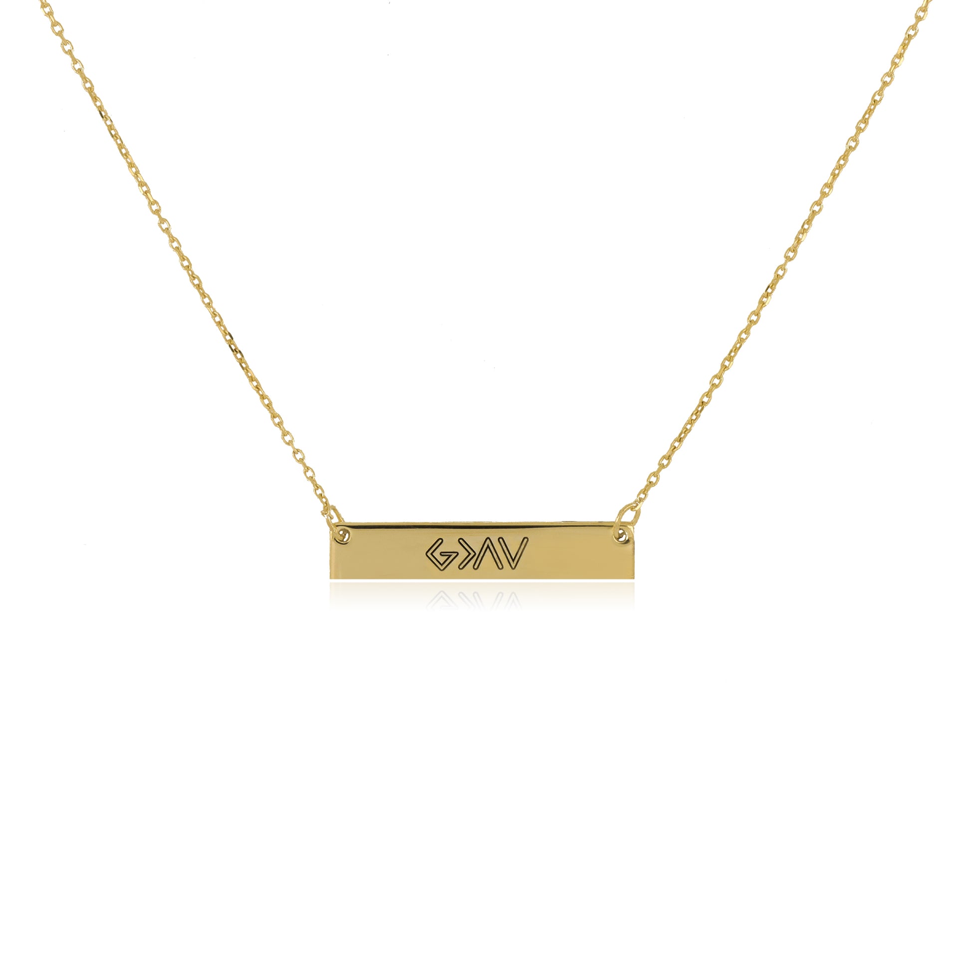 Engraved "God Is Greater Than The Highs And Lows" Pendant | Small - Gloria Jewels