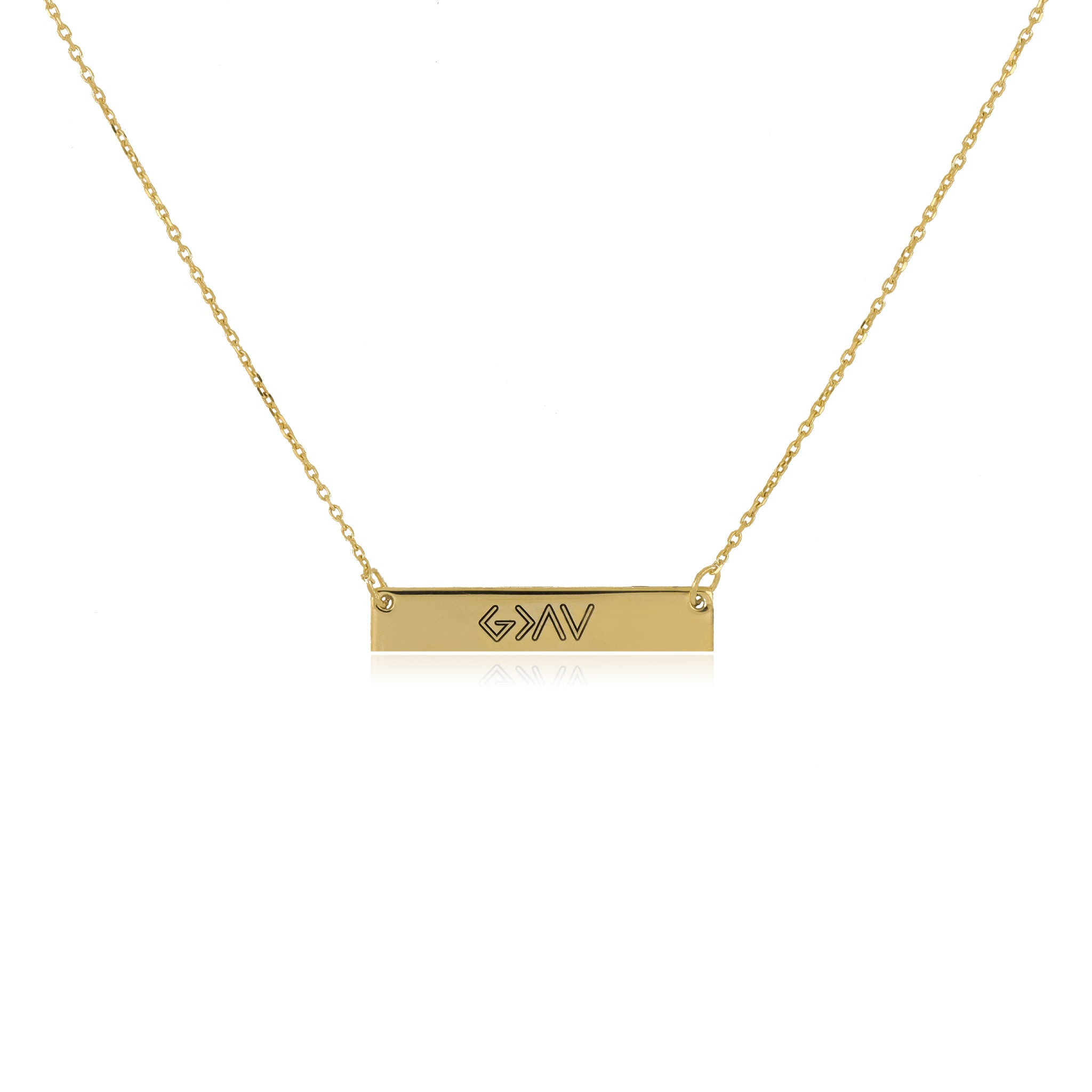 Engraved "God Is Greater Than The Highs And Lows" Pendant | Small - Gloria Jewels