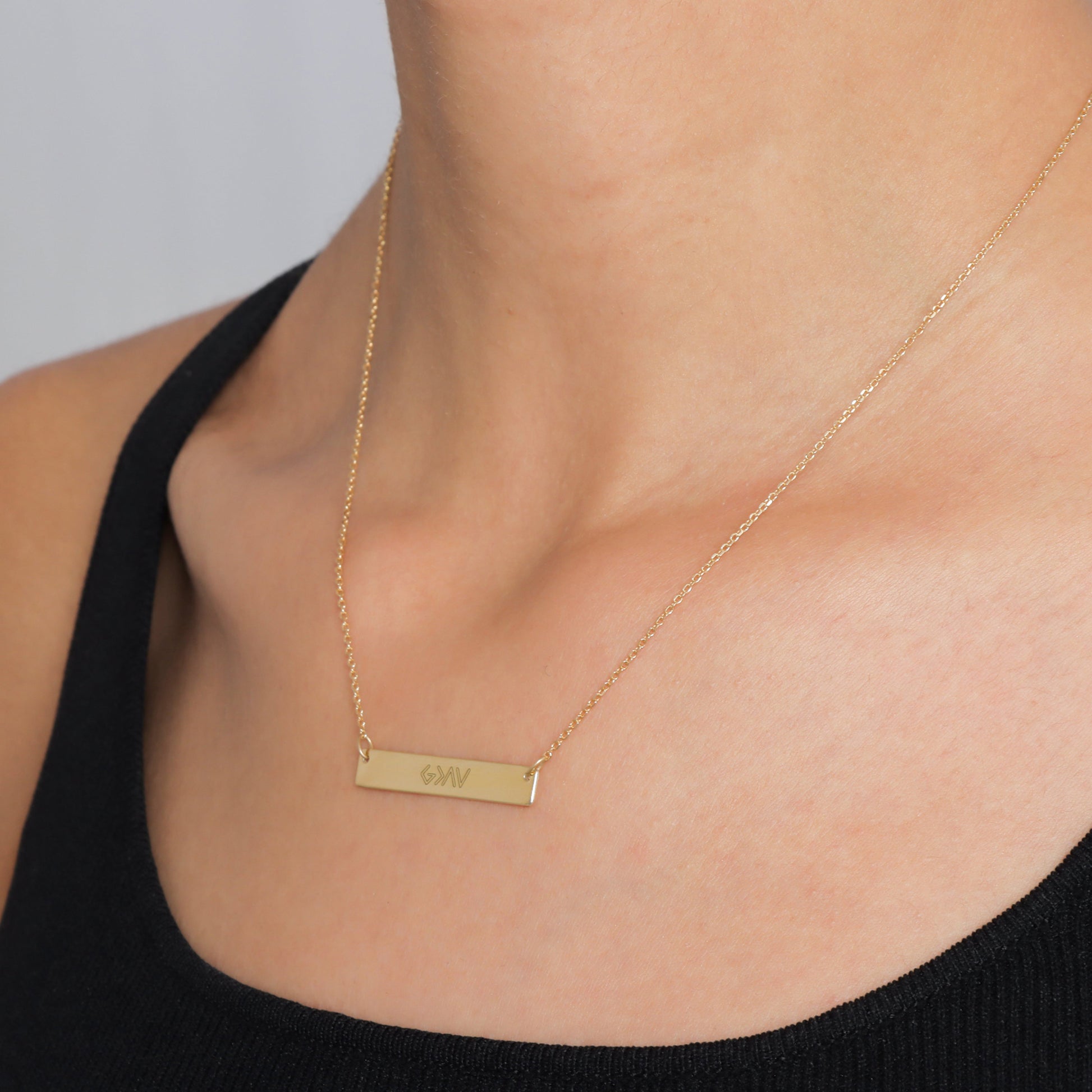Engraved "God Is Greater Than The Highs And Lows" Pendant | Small - Gloria Jewels