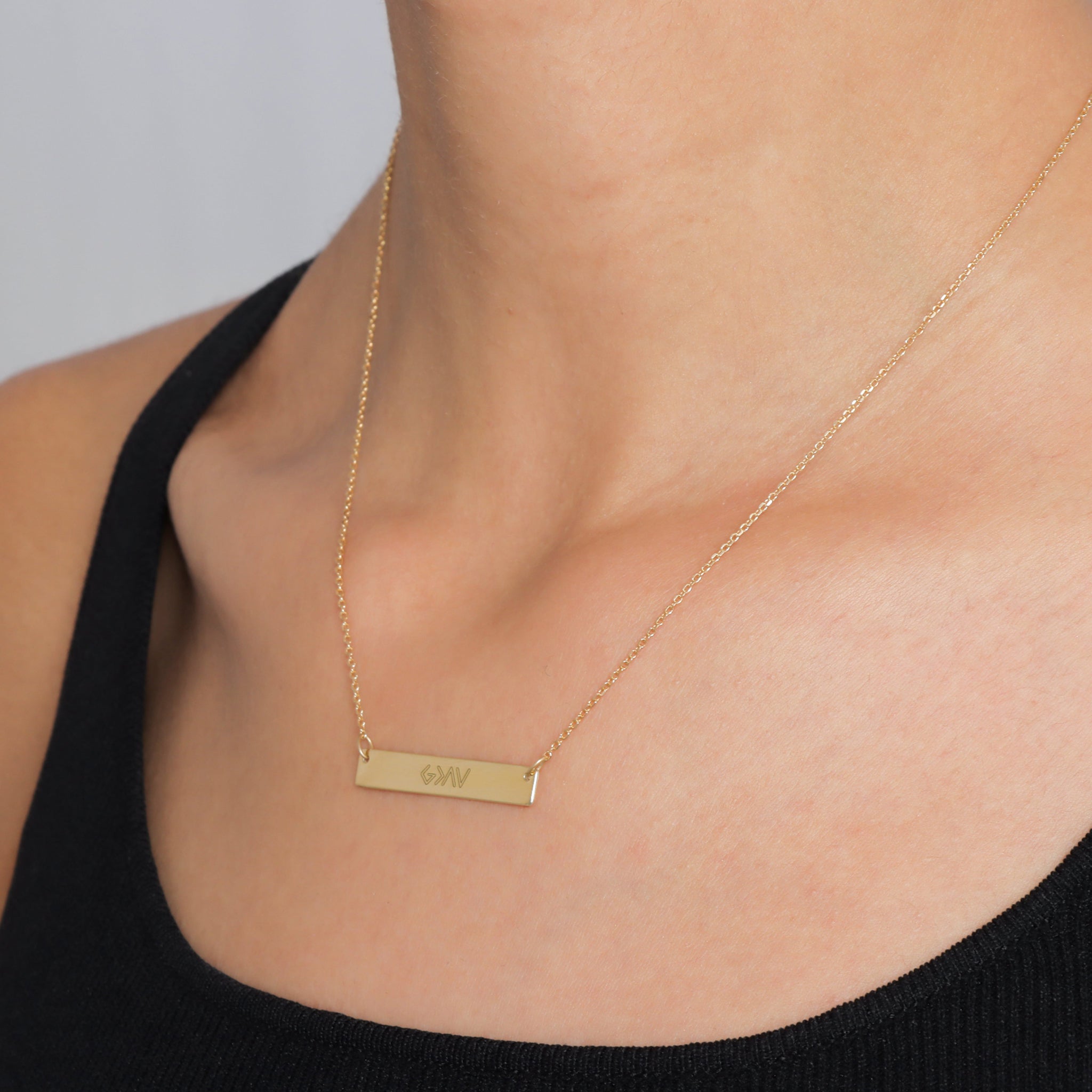 Engraved "God Is Greater Than The Highs And Lows" Pendant | Small - Gloria Jewels