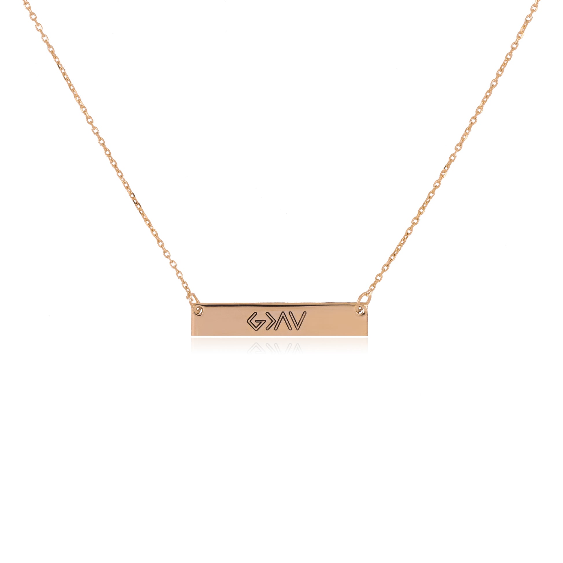 Engraved "God Is Greater Than The Highs And Lows" Pendant | Small - Gloria Jewels