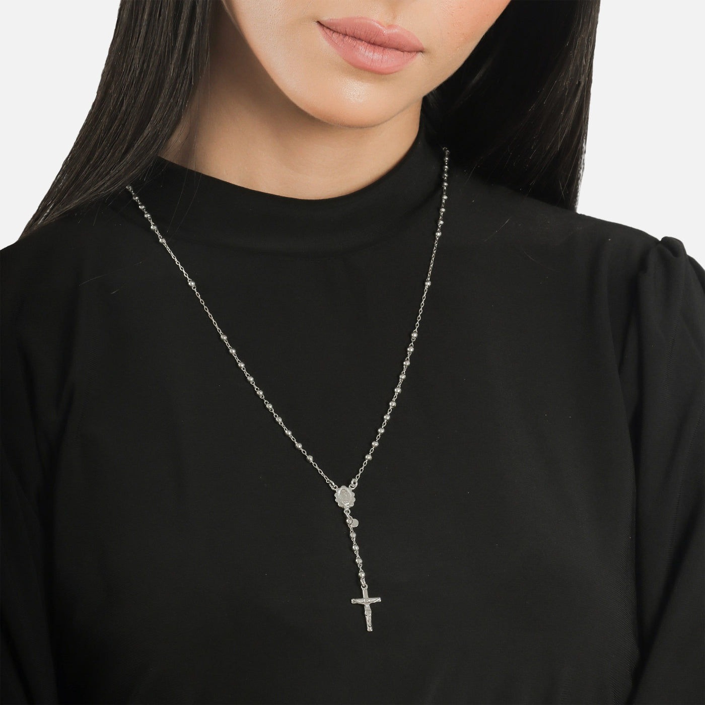 The Gloria | Signature Rosary Necklace 24" - Gloria Jewels