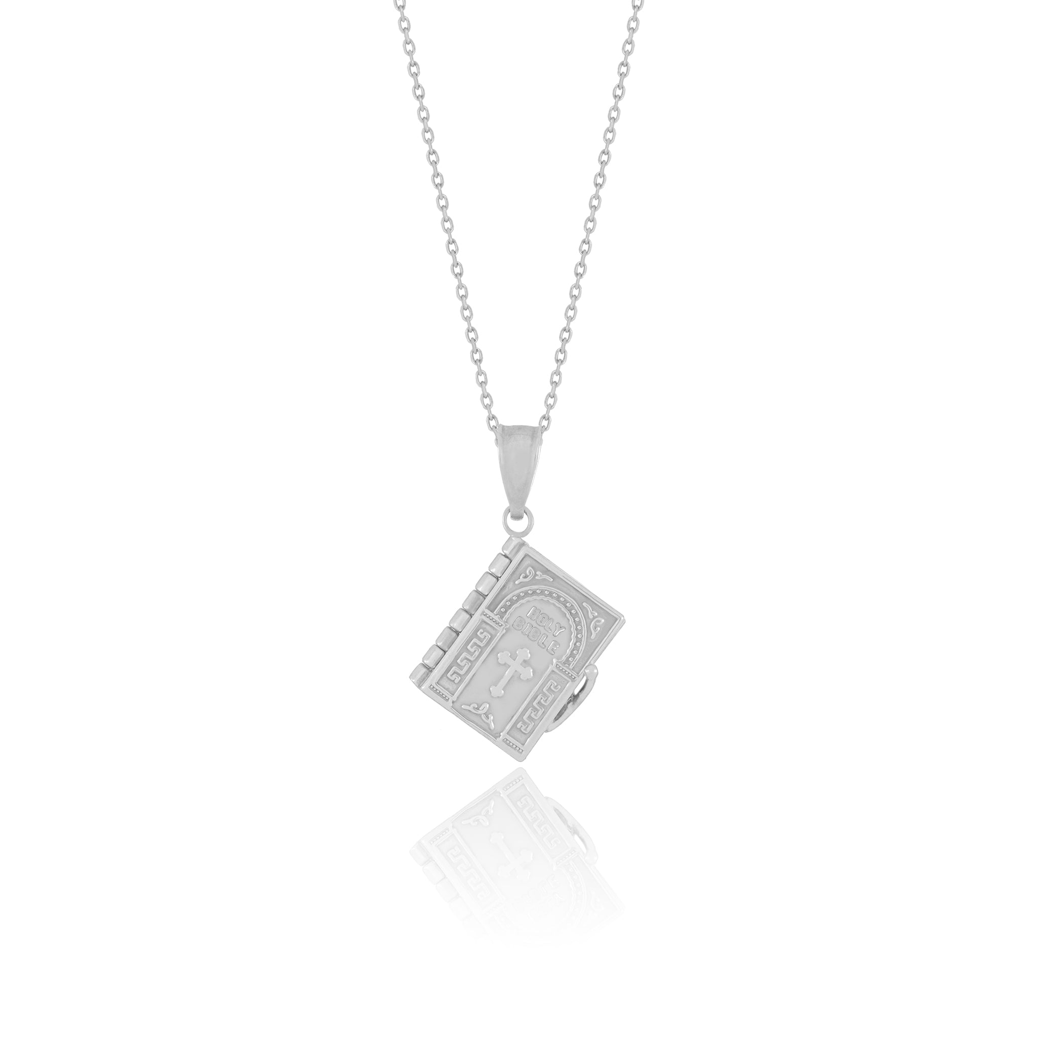 Bible Book Pendant | Lord's Prayer Inscribed - Gloria Jewels