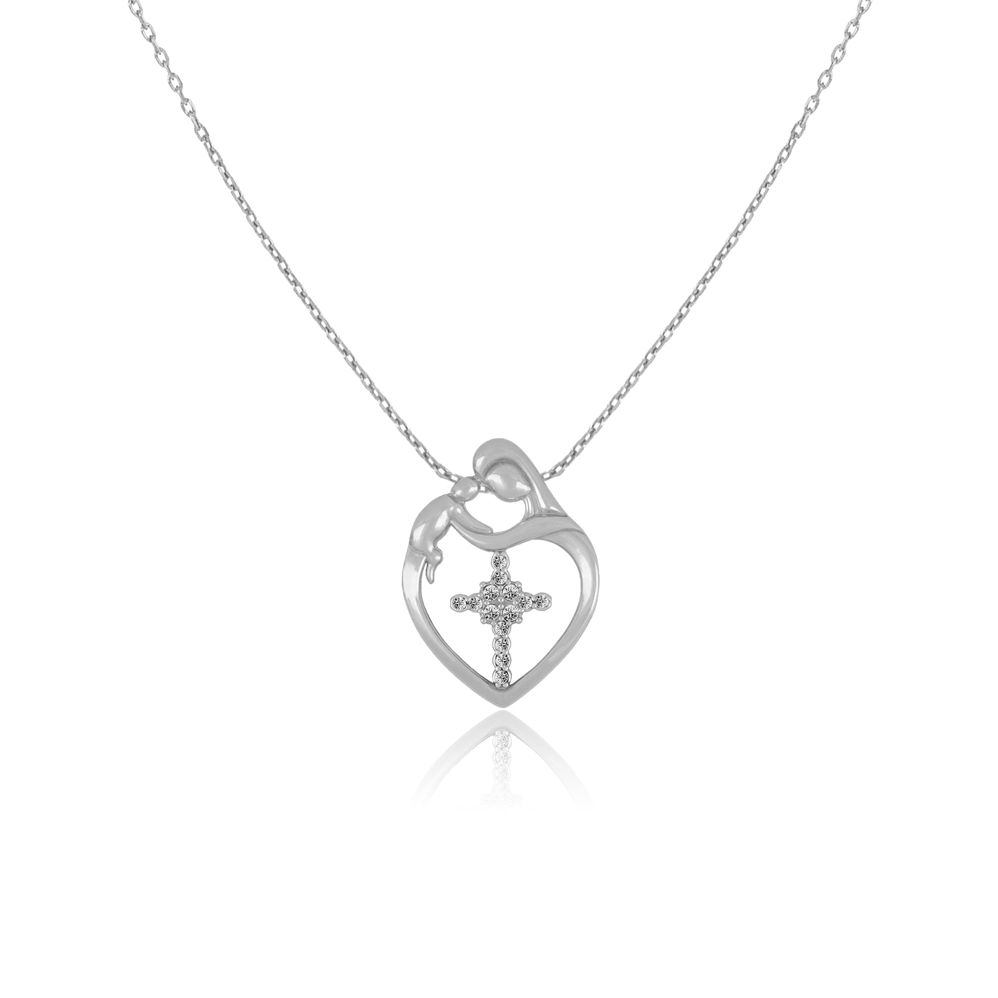 Mom & Me Crystal Cross - Gloria Jewels