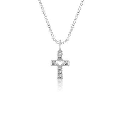 Crystal Cross Pendant | Petite - Gloria Jewels