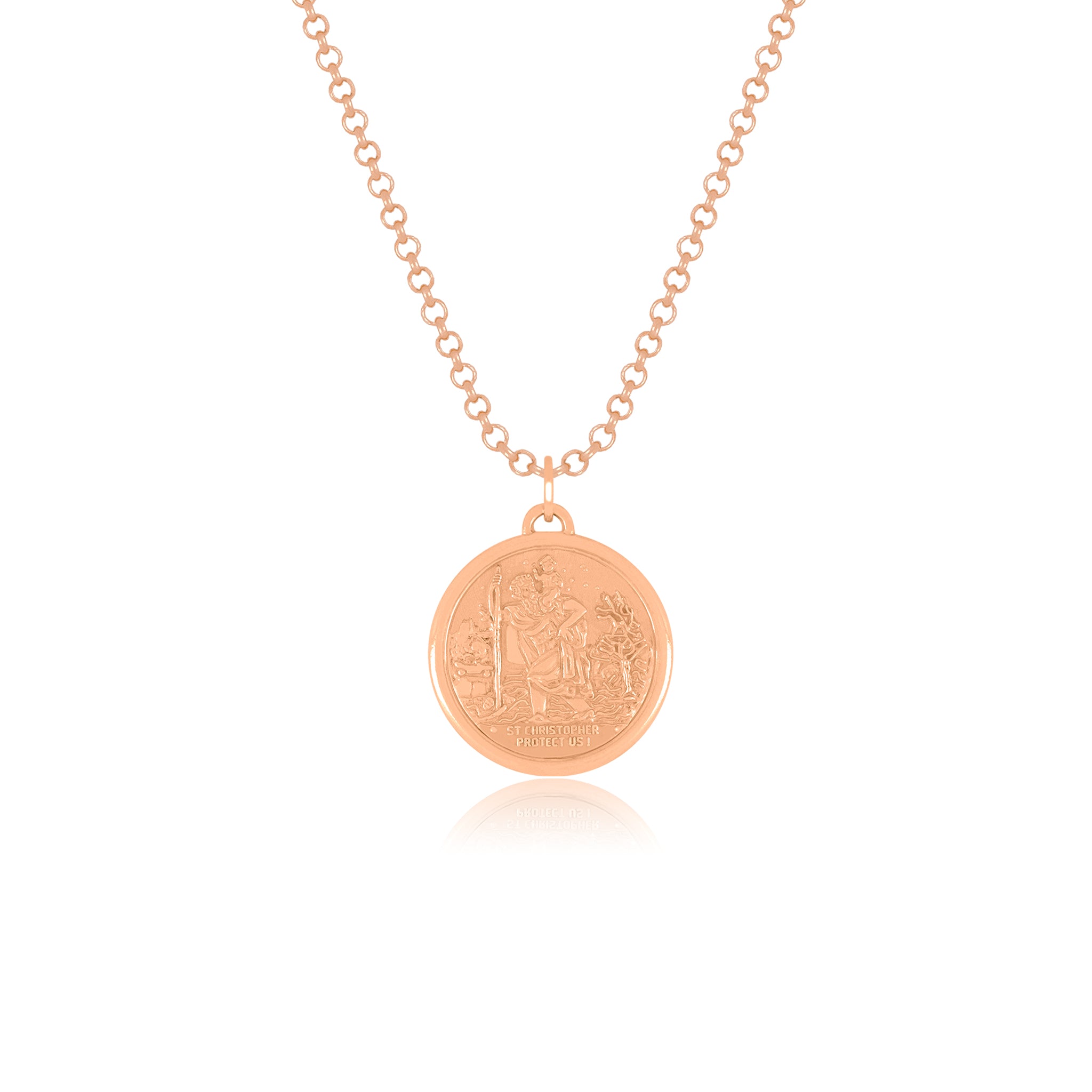 Saint Christopher Medal Pendant | Medium - Gloria Jewels