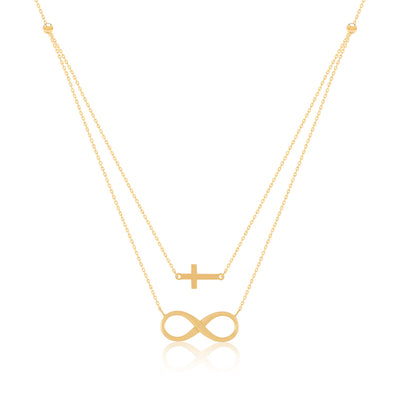 "The Eden" Infinity Cross Necklace