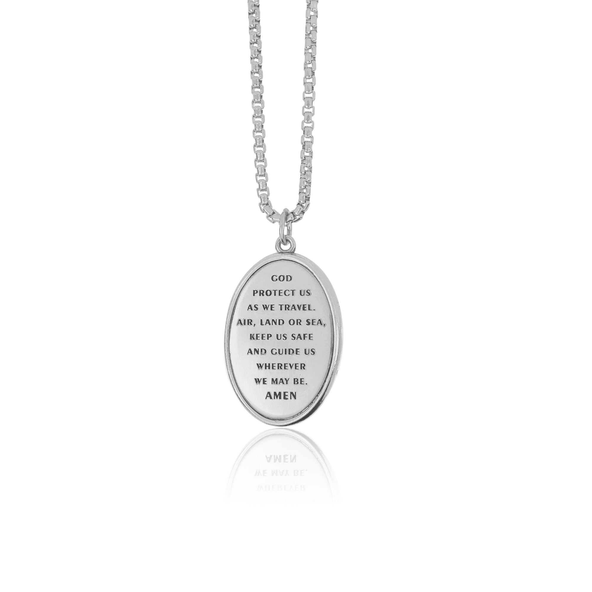 Colgante de oración sincera de San Cristóbal