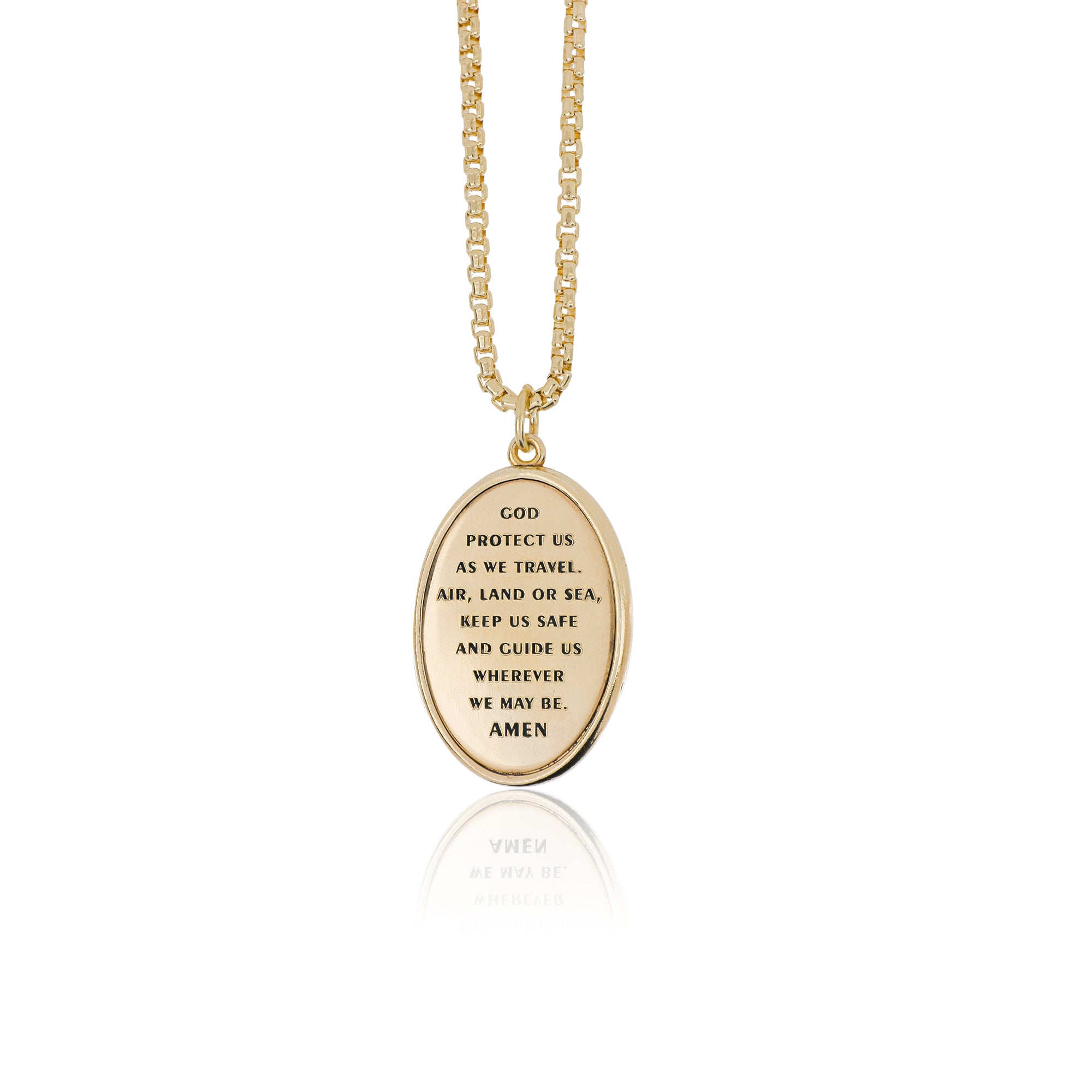 Colgante de oración sincera de San Cristóbal