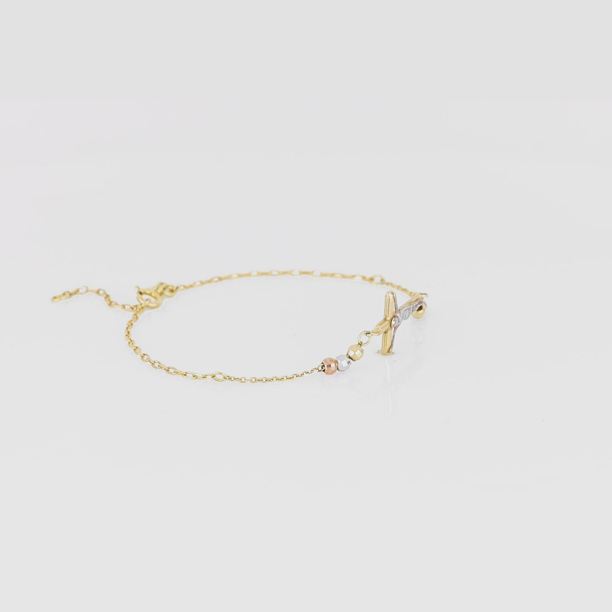 Gloria Classic Crucifix Bracelet