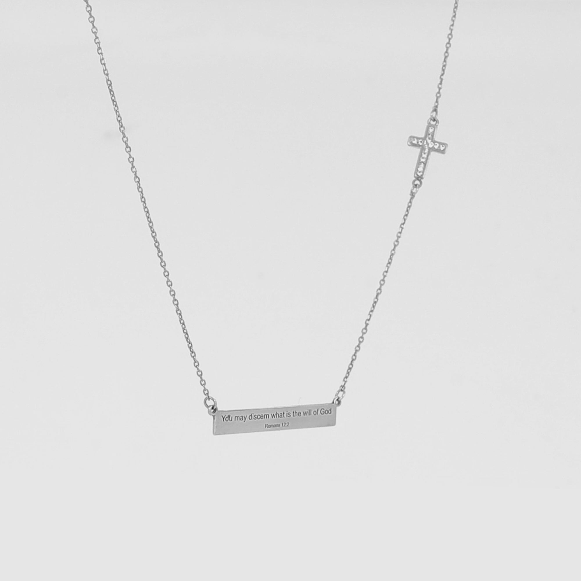 Inscribed Bible Verse Necklace