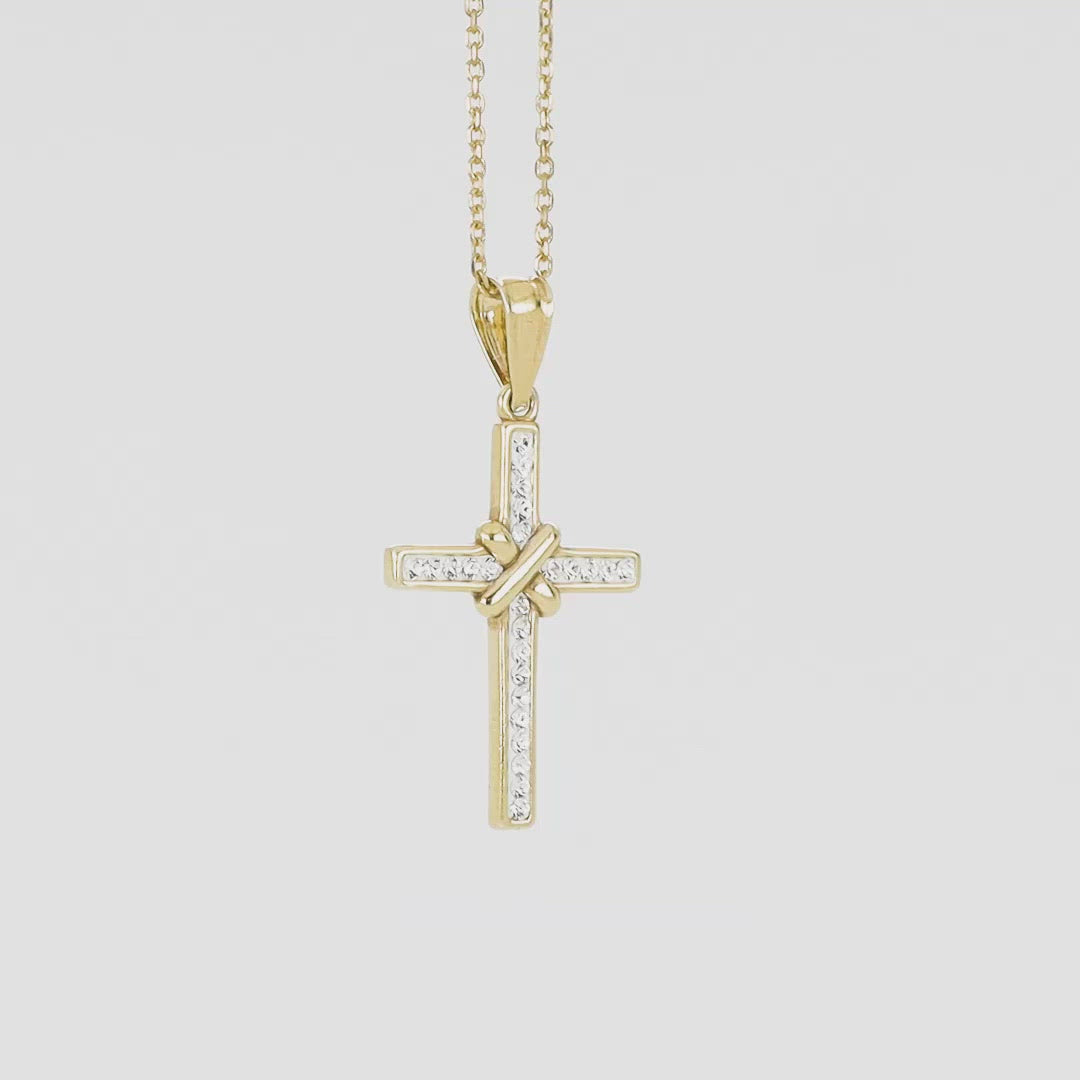 "The Christina" Crystal Cross Pendant
