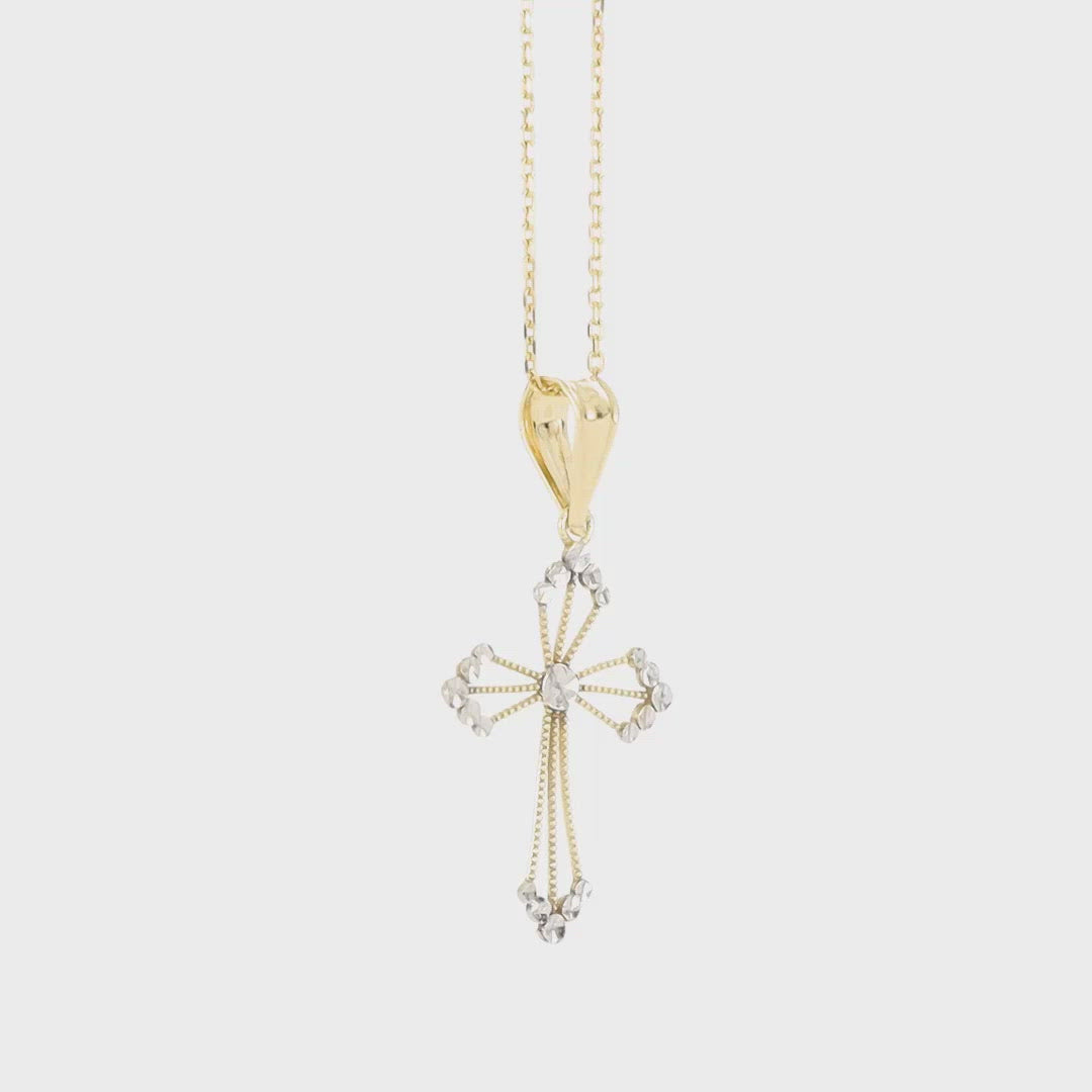 Beam-of-Light Cross Necklace Pendant - Gloria Jewels