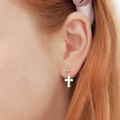 "The Darling" Cross Earrings