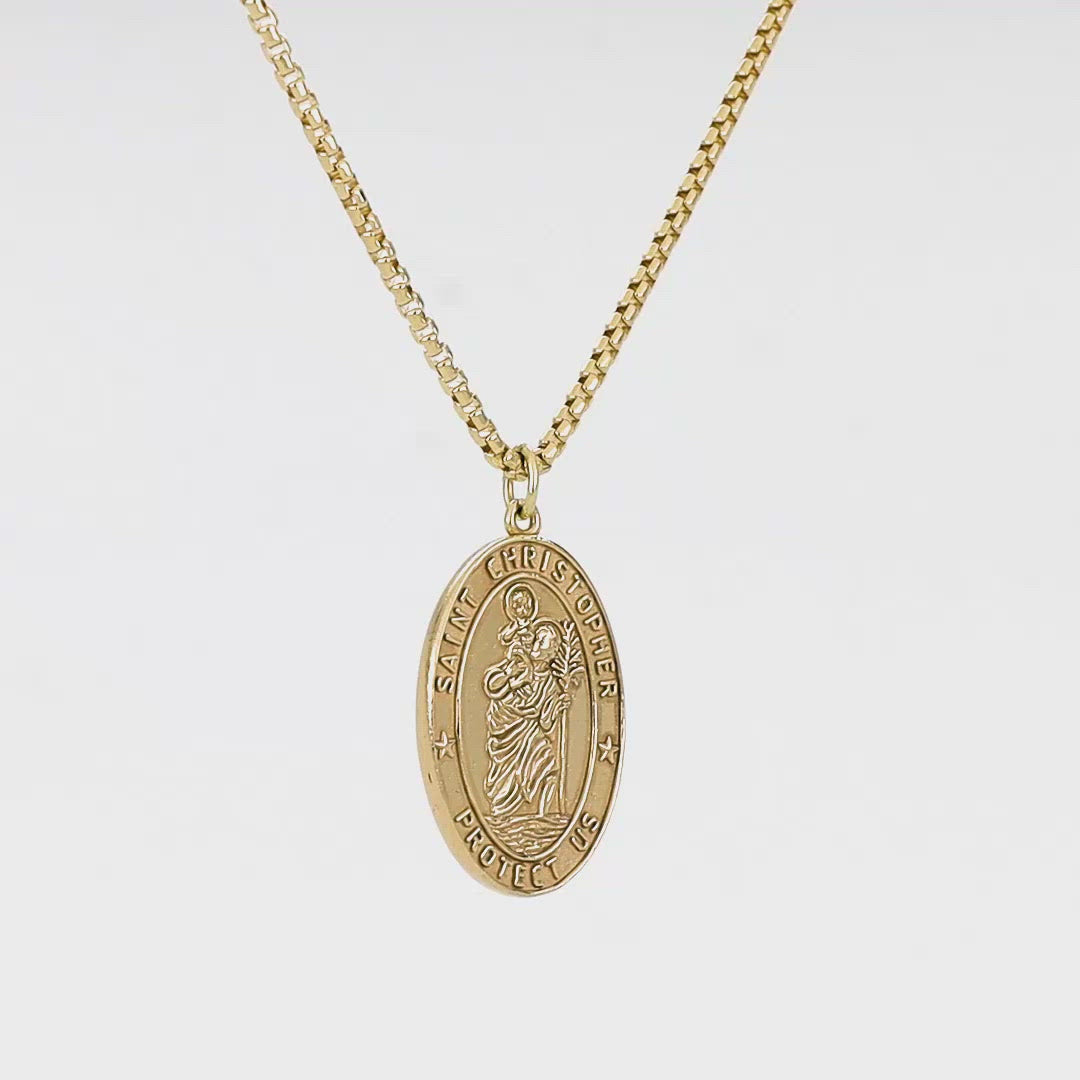 Colgante de oración sincera de San Cristóbal