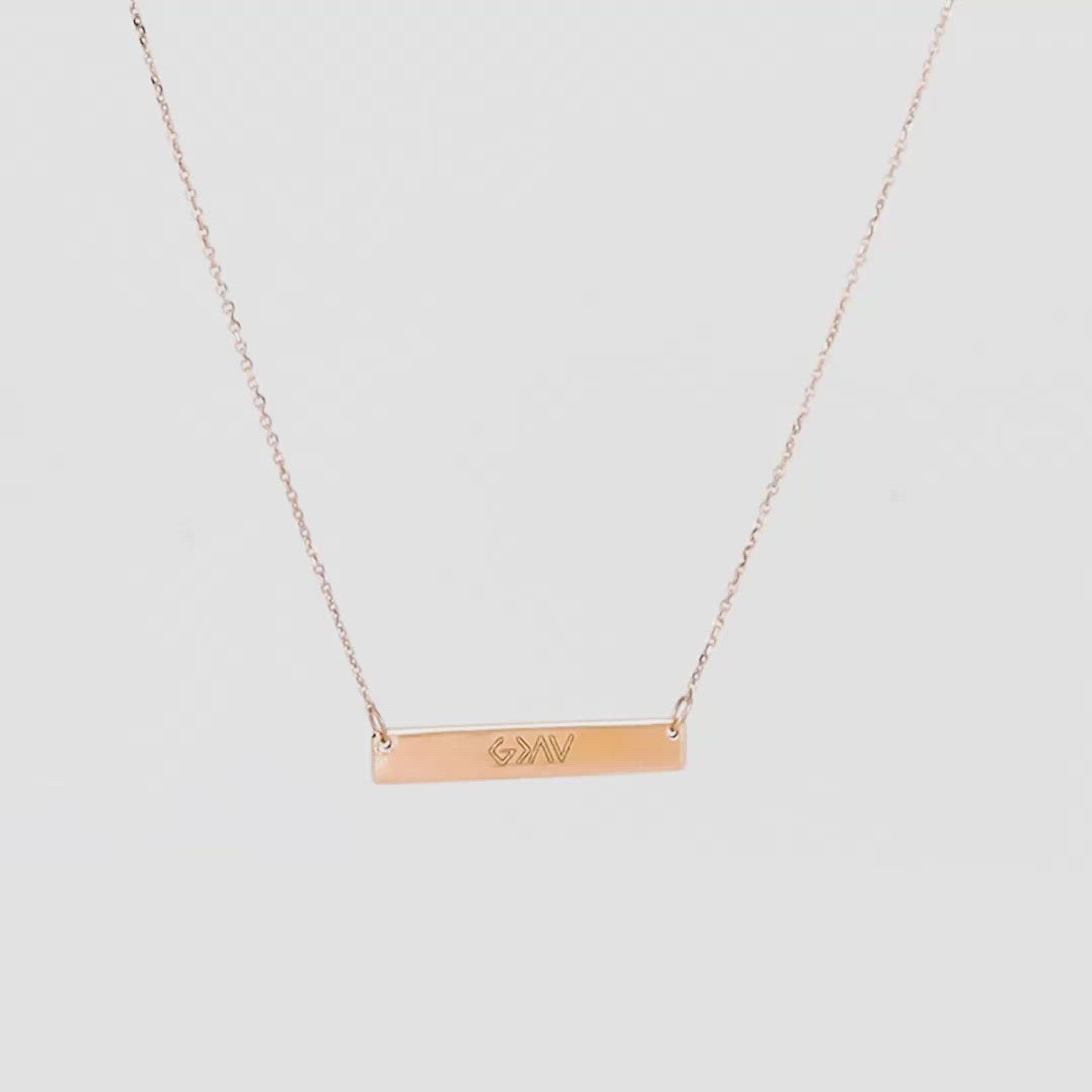 Engraved "God Is Greater Than The Highs And Lows" Pendant | Small