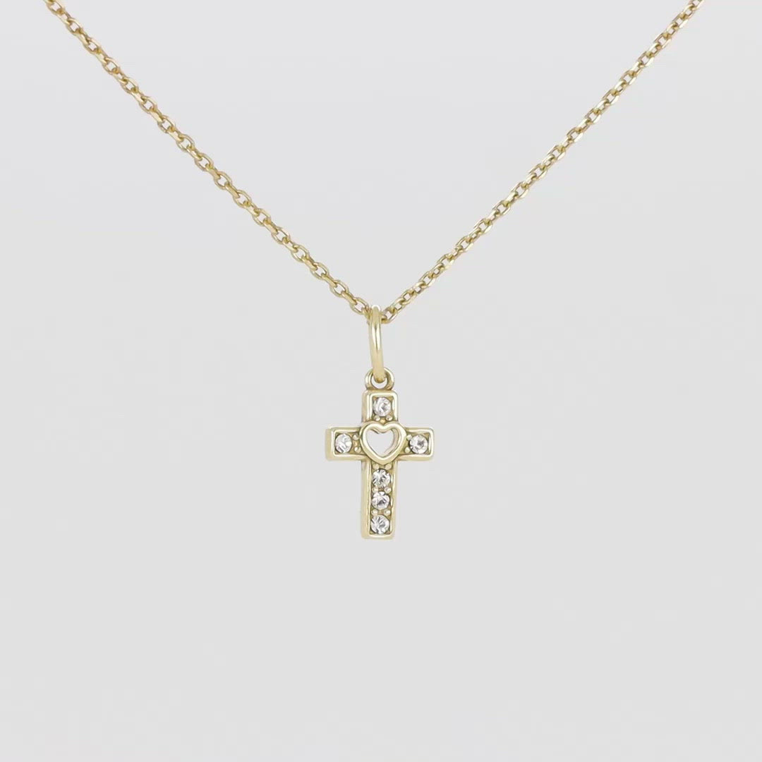 "The Sweetheart" Cross Pendant | Petite