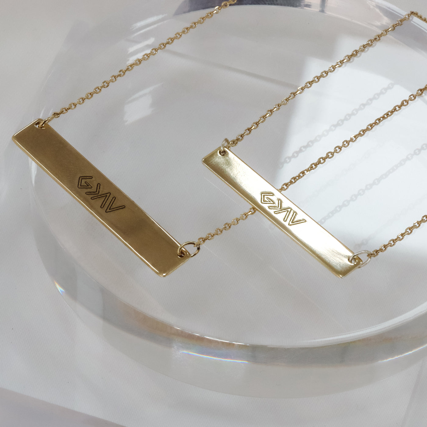 Engraved "God Is Greater Than The Highs And Lows" Pendant | Small - Gloria Jewels