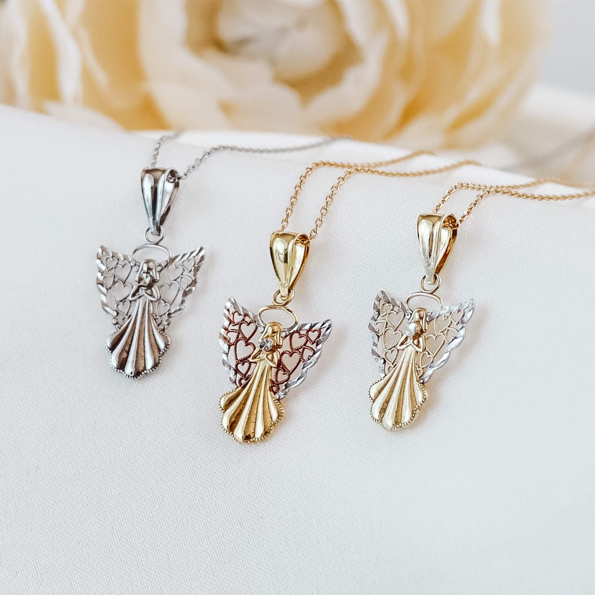 Christian Guardian Angel Necklace - Gloria Jewels