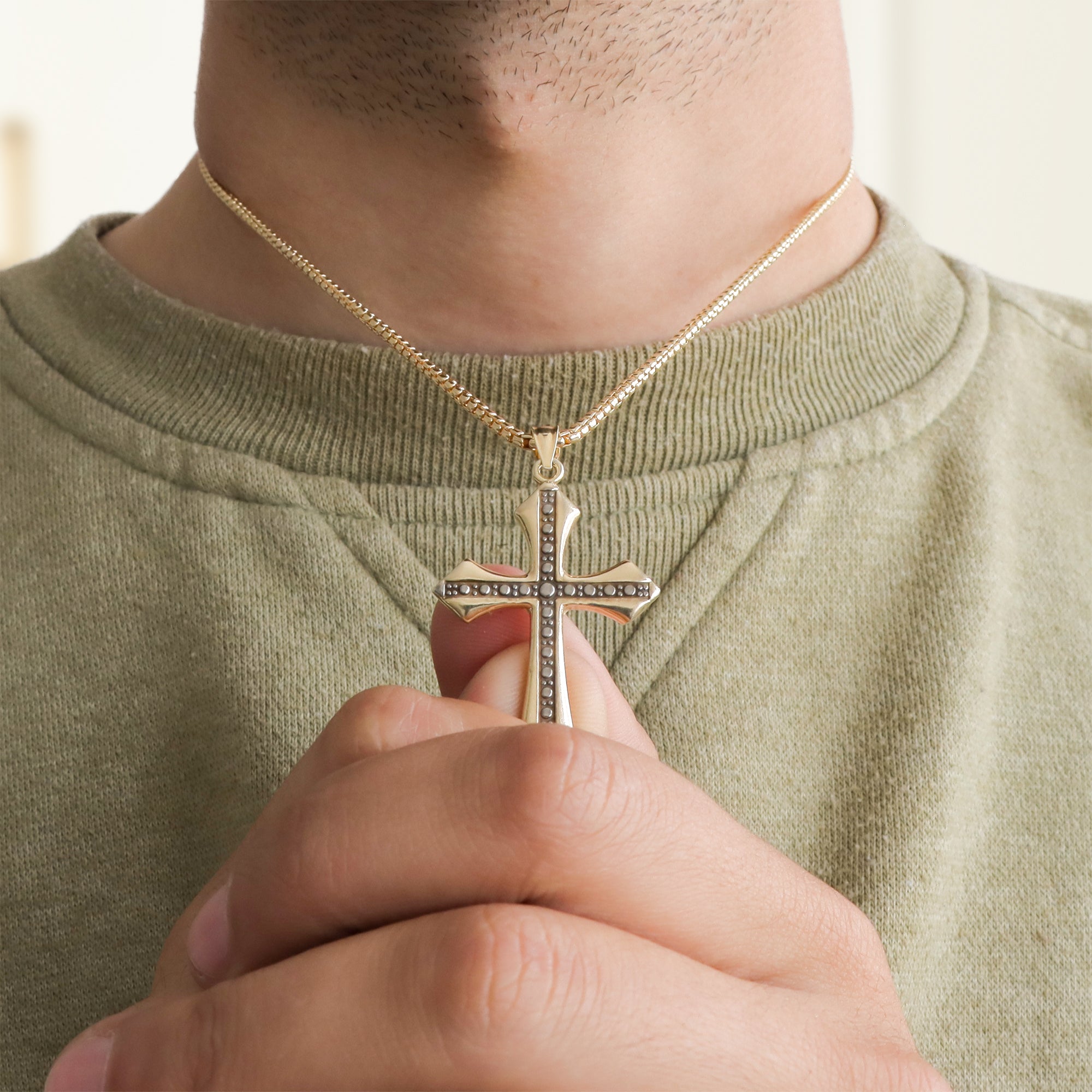 Cutting Edge Cross In Black Enamel
