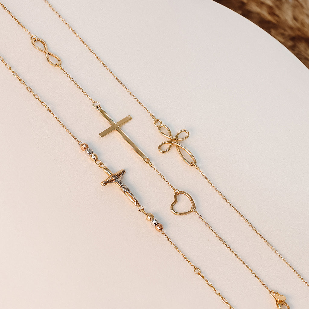 Gloria Classic Crucifix Bracelet