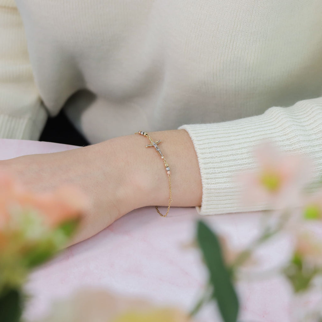 Gloria Classic Crucifix Bracelet