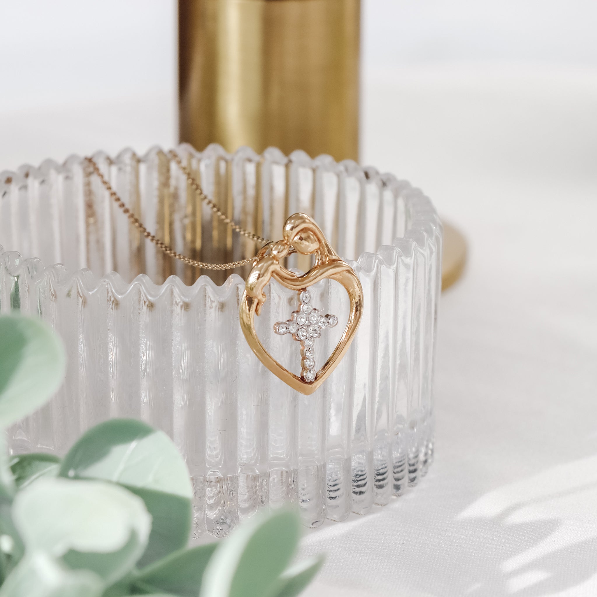 Mom & Me Crystal Cross - Gloria Jewels