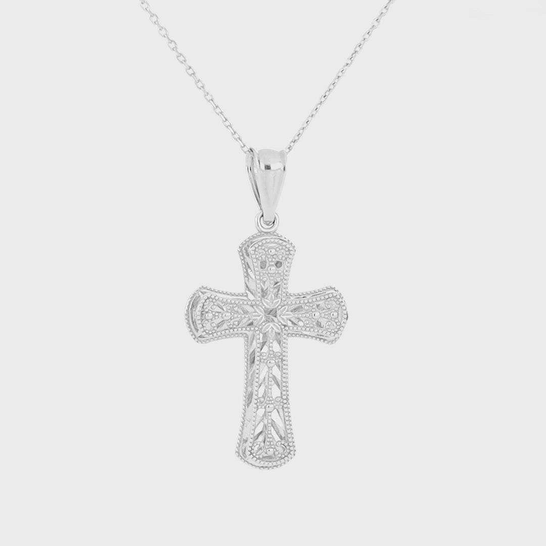 Double Layered Cross Pendant - Gloria Jewels