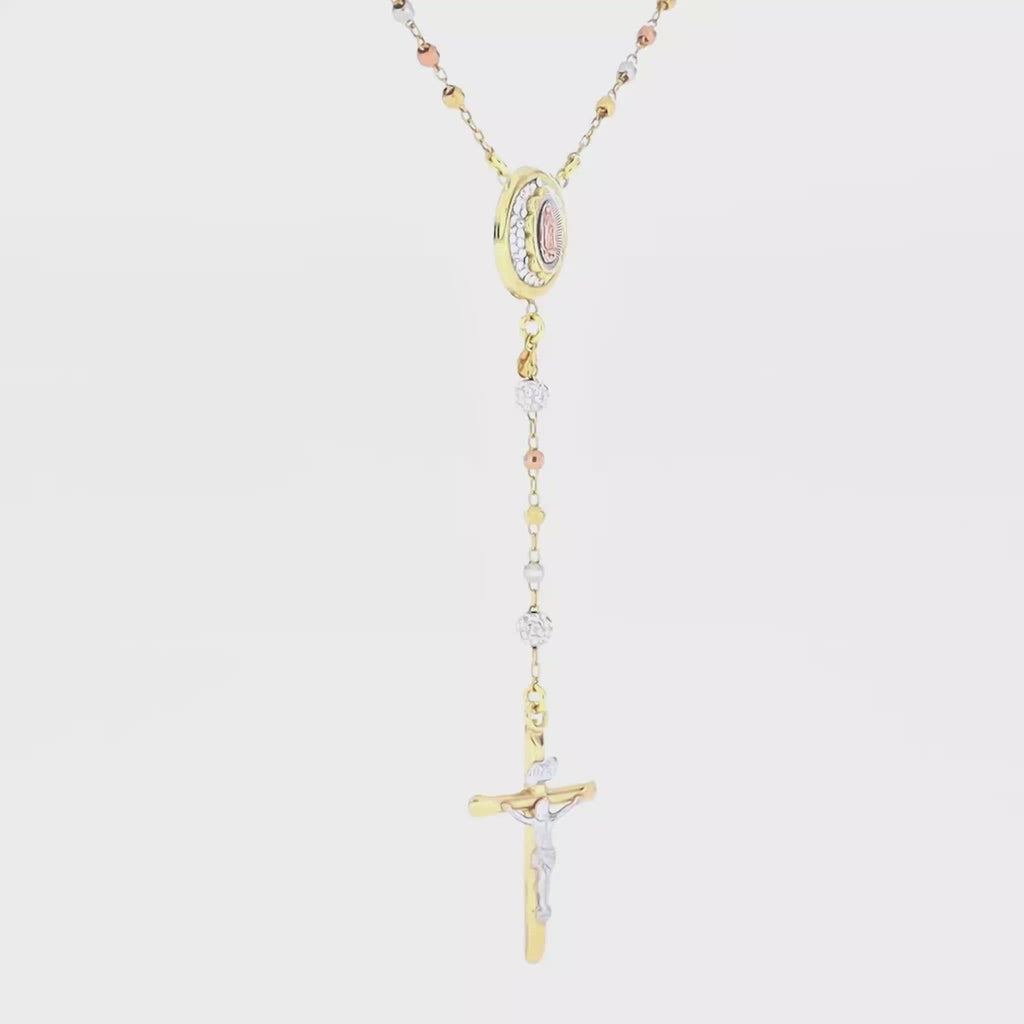 Classic Rosary With Crystals - Gloria Jewels