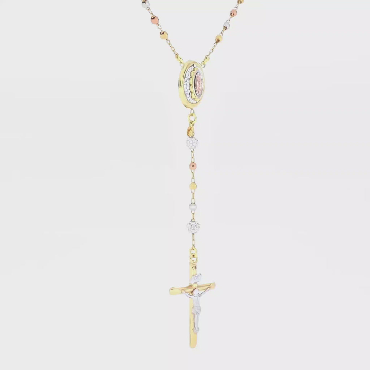 Classic Rosary With Crystals - Gloria Jewels